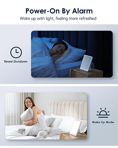 Rechargeable 10000 Lux Sunlight Therapy Lamp for Home/Office