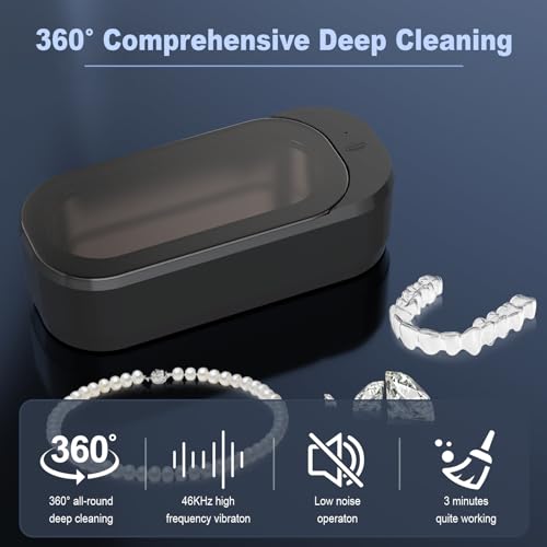 Professional Ultrasonic Cleaner for Jewelry, Glasses, and Dentures