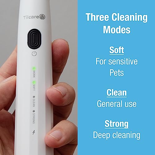 Tilcare Ultrasonic Dog and Cat Teeth Cleaning Kit with LED Light