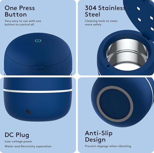 Portable Ultrasonic Cleaner Machine for Jewelry and Retainers