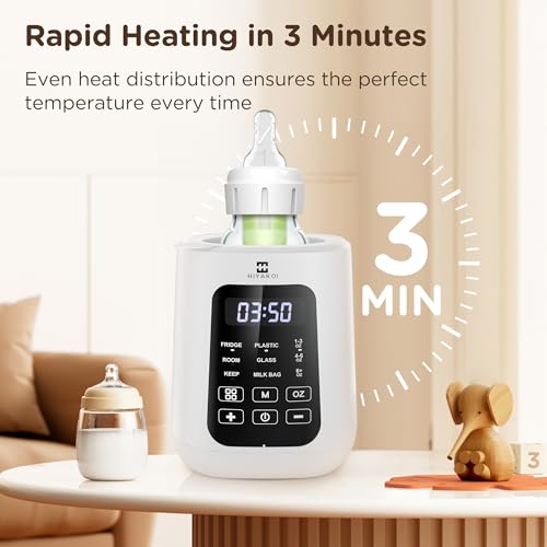 HIYAKOI Baby Bottle Warmer for Breastmilk and Formulaafeeder