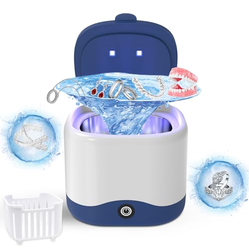 Portable Ultrasonic Cleaner for Dental Care - Ideal for Dentures, Jewelry, Retainers, and more
