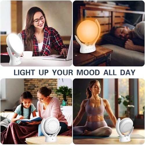 Bright Therapy Lamp for Home and Office, 10000 Lux with Adjustable Light Options