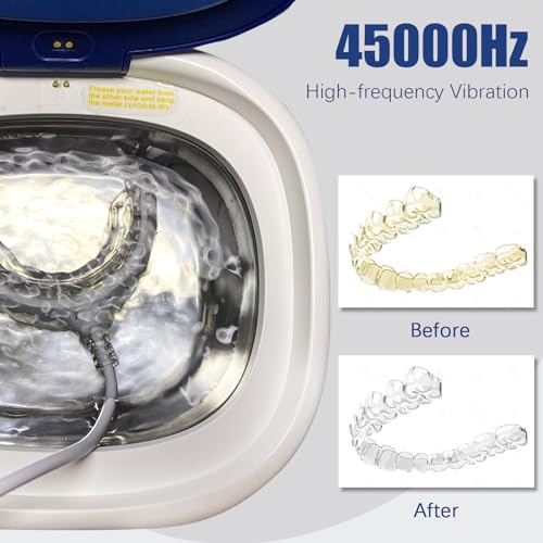 Portable Ultrasonic Cleaner for Dental Care - Ideal for Dentures, Jewelry, Retainers, and more