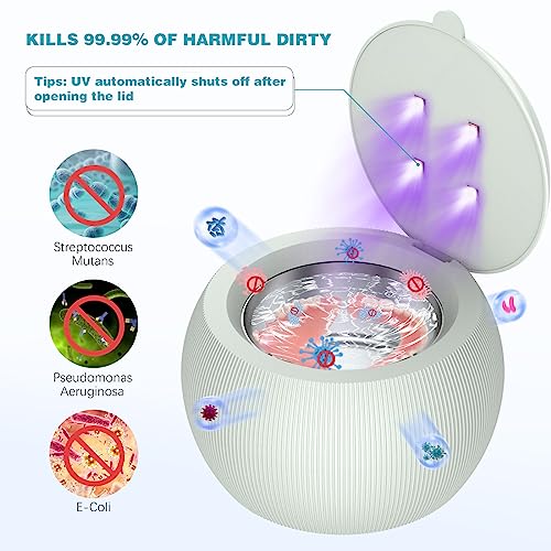 Denture and Jewelry Ultrasonic Cleaner with 5 Minute Automatic Timed Shutdown