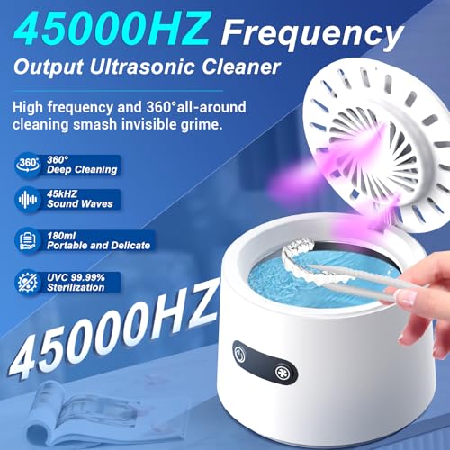 Professional Ultrasonic Cleaner for Dental Retainers and Night Guards